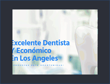 Tablet Screenshot of dentistaeconomicolosangeles.com